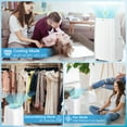 thumbnail image 2 of 9000 BTU Portable Air Conditioner, 3-in-1 AC Cooling Unit w/Dehumidifier & Fan Modes, Cools 350 Sq. Ft, Compact Freestanding Air Conditioner, Quiet Operation, 2 of 10
