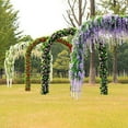 thumbnail image 6 of Artificial Silk Flower Garland Vine Wisteria Leaf Hanging Wedding Party Decor, 6 of 7