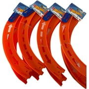 Hot Wheels Curve Tracks - 8 Curved Pieces and Four Connectors - 12" Long