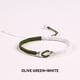 thumbnail image 2 of Xihbxyly Pulseras de La Amistad Tejidas a Mano, Elegante Diseño Ajustable, Cuerda Suave con Cuentas Plateadas, Regalo Perfecto para Aniversarios, Cumpleaños, San Valentín, Todas Las Edades., 2 of 3