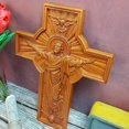 thumbnail image 3 of Jesus Cross Wall Cross Handmade Wooden Cross Home Wall Decor, 3 of 5