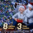 thumbnail image 3 of Luces navideñas Ollny 500 LED de 50 m con temporizador remoto de 8 modos IP44, 3 of 7