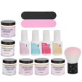 thumbnail image 1 of Nail Powder Kit, Base, Top Coat, Gel, Dust Brush, Manicure Tool Kit K1214, 1 of 1
