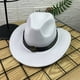 thumbnail image 3 of Sombrero fedora unisex de moda: material de lana, circunferencia de 56-58 cm, adecuado para uso diario/casual, accesorio perfecto para el invierno., 3 of 3