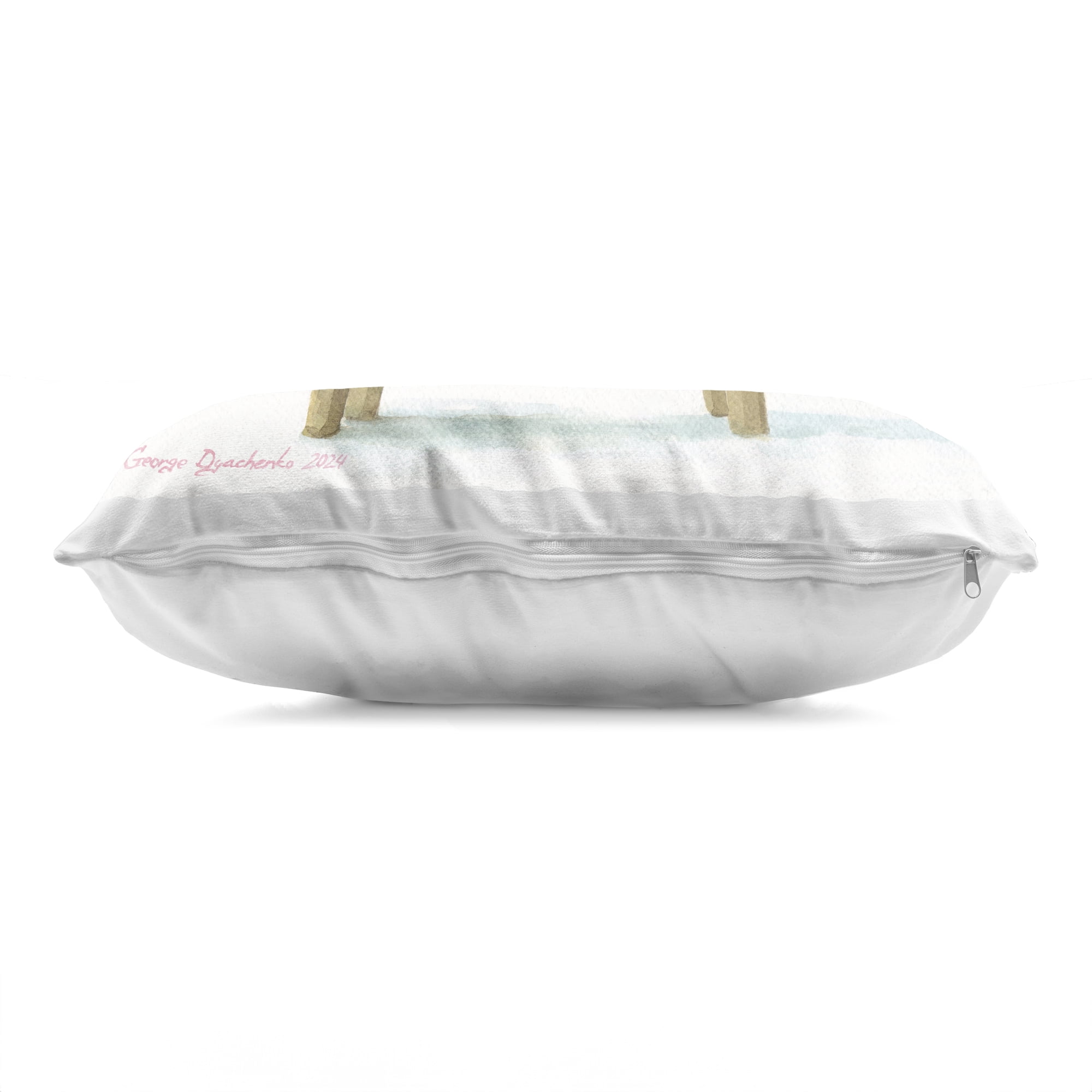 Stupell Industries Cute Piglet on Armchair Decorative Printed Throw Pillow, design by George Dyachenko