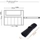 thumbnail image 5 of (Negro) Accesorios para correas de reloj, correa de reloj inteligente, bolsa de almacenamiento portátil de lona de algodón, estuche organizador, compatible con correas de Apple Watch, correas de reloj, 5 of 5