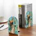 thumbnail image 5 of Naloa Funny Swimming Chihuahua 2 Pcs Bookend Large Capacity Office Book Ends for Home Office Library School Study Decoration, 5 of 8