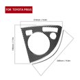 thumbnail image 4 of 2Pcs Gear Panel Cover Sticker Shift Gearbox Carbon Fiber Trim Fit for Prius 20122015 LHD, 4 of 5