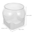 thumbnail image 2 of TABLZONE Plastic Bubble Bowl Transparent Aquarium Tank for Pet Owners 1Set, 2 of 6