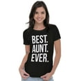 thumbnail image 4 of Best Aunt Ever Cute Favorite Auntie Womens Slim Fit Graphic Tee Brisco Brands S, 4 of 5