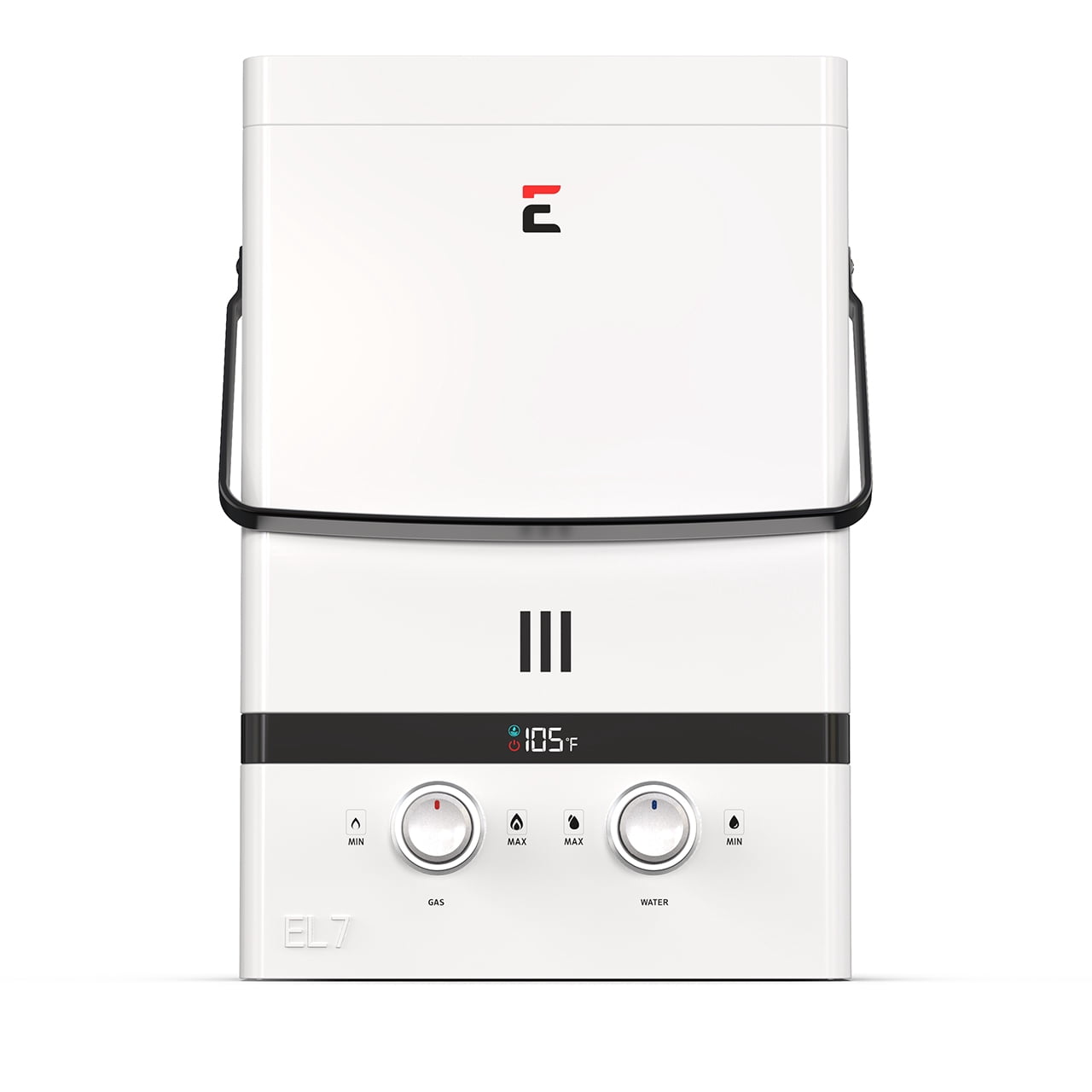 Eccotemp Luxe 1.85 GPM Portable Outdoor Tankless Water Heater w/ EccoFlo Diaphragm 12V Pump and Strainer
