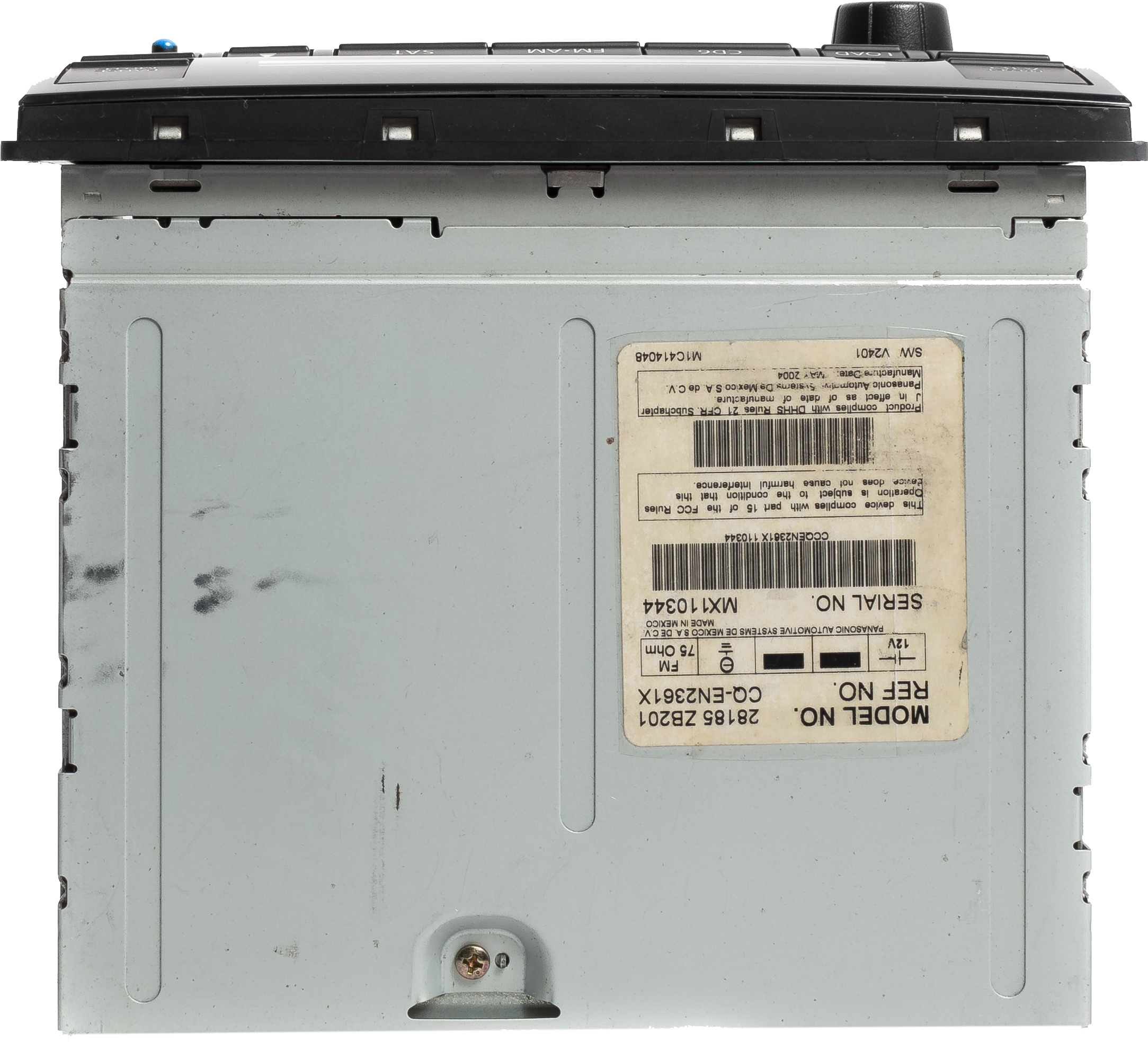 Restored 2005-2006 Nissan Altima AM FM Radio 6 Disc CD Player Bluetooth Black 28185ZB201 (Refurbished)