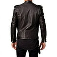 thumbnail image 2 of Men Leather Jacket - Lambskin Winter Vintage Motorcycle Biker Jacket, Moto Riding & Racing Jacket, 2 of 10