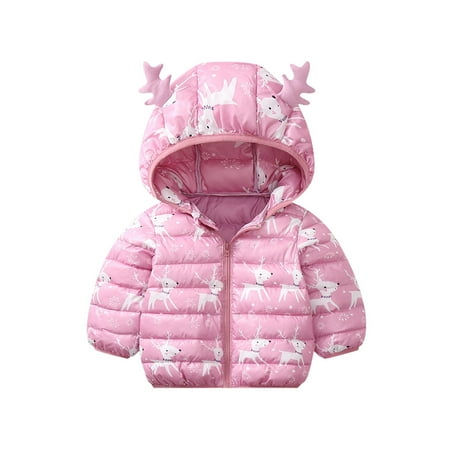 

ZMHEGW Baby Cartoon Jacket Outwear Windproof Coat Christmas Hoodies Toddler Winter Warm Boys Outfits Set Newborn Clothing Set