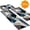 BK-#4, variant on BlueDreamer Kitchen Rug Set 3 Piece, Non Slip Machine Washable Mats for Home Floor and Living Room
