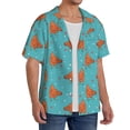 thumbnail image 4 of Wukai Funny Chicken Men's Casual Short-Sleeve Button Down Shirt - Lightweight Summer Dress Shirt for Daily Wear-, 4 of 7