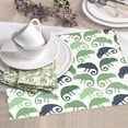 thumbnail image 6 of Dish Drying Mat, Minimalist Funny Chameleon Green Highly Absorbent Drying Matt Kitchen Counter, Dish Mat Drying Pad Dishes Drainer Mats for Kitchen Counter or Sink, 16 x 18 inch, 6 of 6