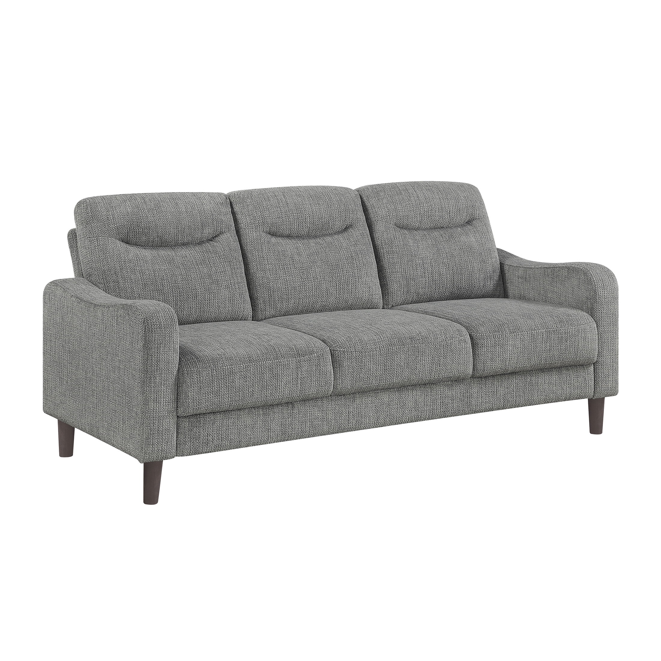 OakvillePark Ravello Chenille Sofa with Sloped Track Arms, Gray