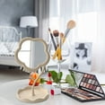 thumbnail image 2 of Flower Shaped Makeup For Desk Vanity For Bedroom Living Room And Minimal Spaces Room Decor Home Decorations, 2 of 6