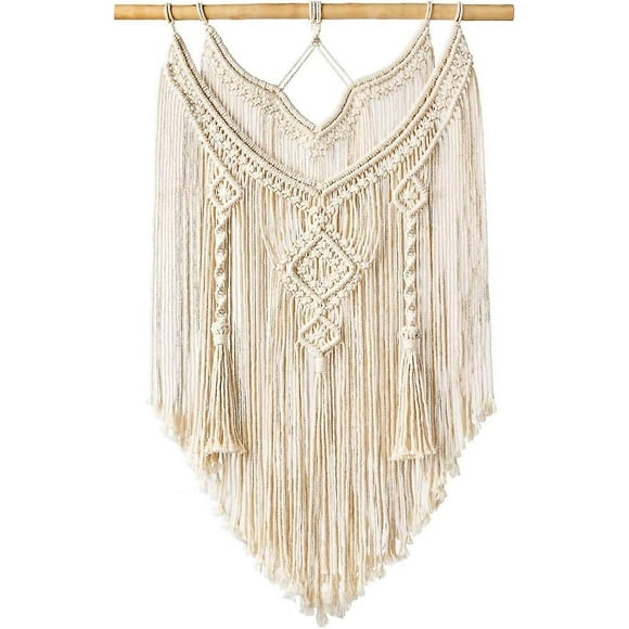 Macrame Wall Hanging Tapestry Wall Decor Woven Boho Chic Bohemian Modern Geometric Home Decoration