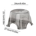 thumbnail image 3 of Plastic Step Stool for Bathroom, Kitchen, Living Room with Nonslip Base, Stable, Compact, 24x24x15cm, 3 of 6