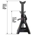 thumbnail image 5 of Big Red 3 Ton Steel Jack Stands Double Locking Jack Stand for Car,Black,1 Pair,W4304A-B, 5 of 5