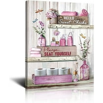 Lucksign Please Seat Yourself 12" x 16" Framed Rustic Print Painting