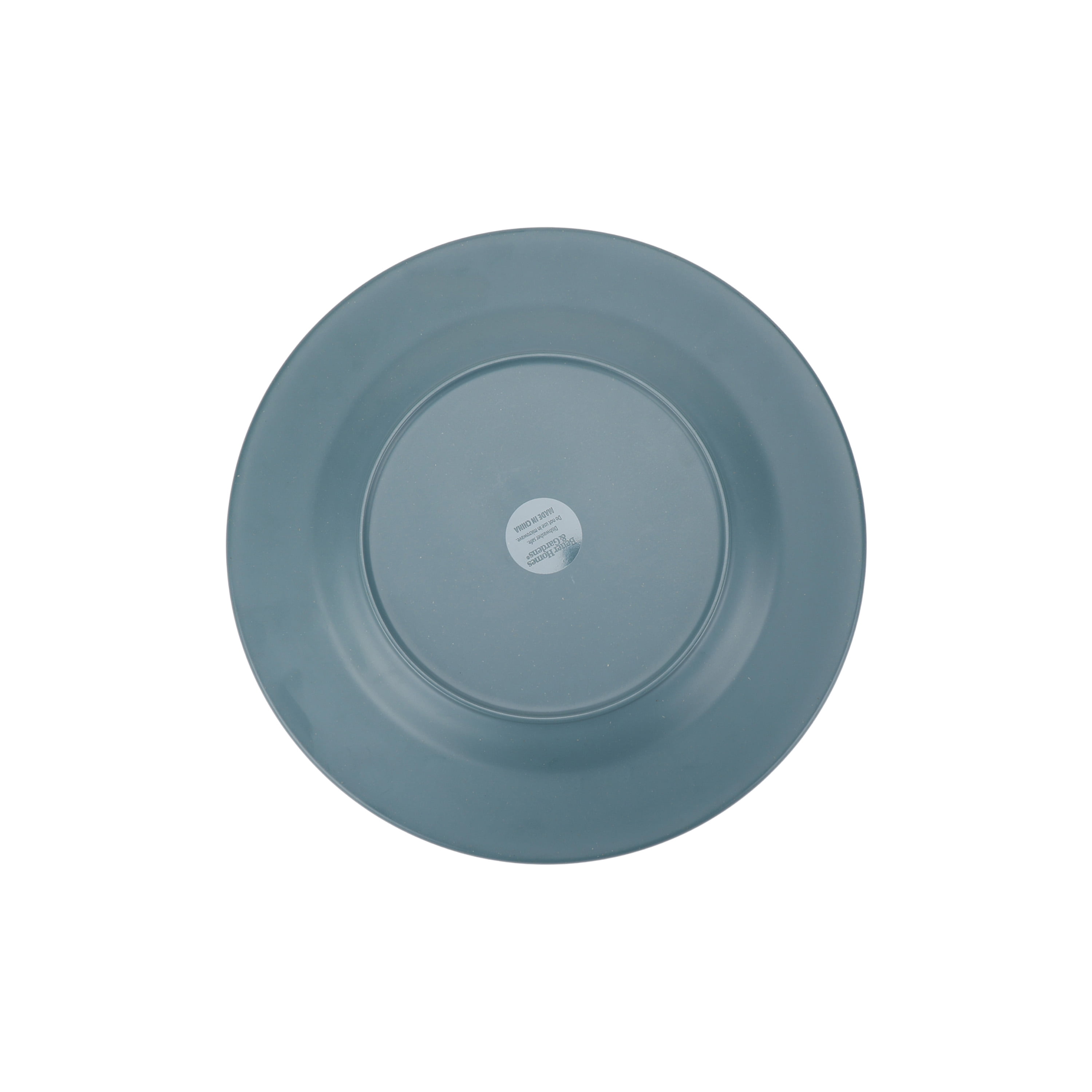 Better Homes & Gardens 11-inch Round Bamboo Melamine Dinner Plate, Blue