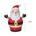 thumbnail image 2 of Christmas Inflatable Outdoor Smiley Santa Claus, Yard Decoration Built-in LED Lights, PVC Christmas Decoration for, 2 of 8