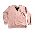 thumbnail image 2 of Victoria's Secret Pink Mesh V-neck Pullover Sweatshirt Light Pink Size Small NWT, 2 of 2