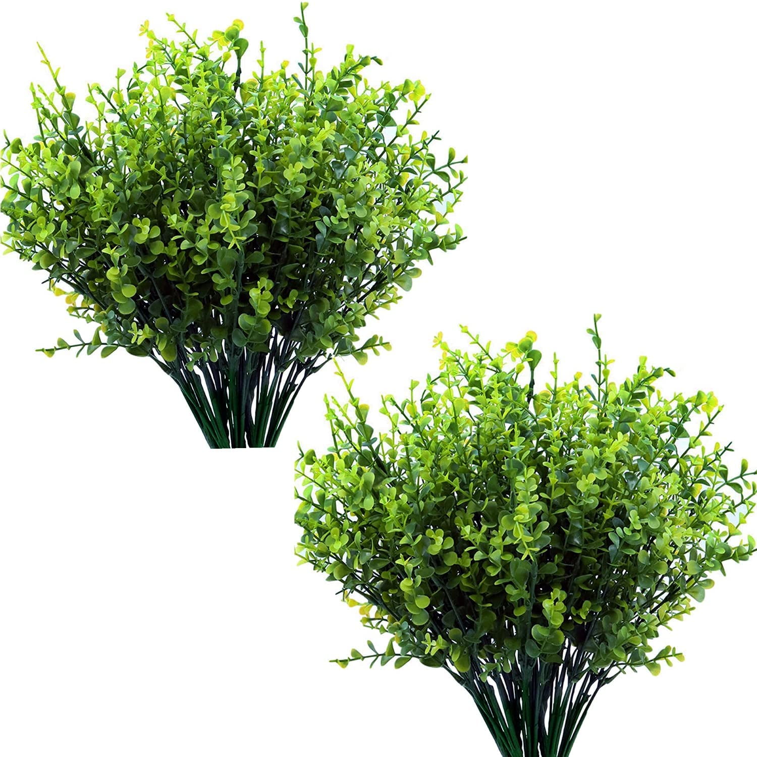 Artificial Shrubs, Viworld Plastic Plants Eucalyptus Grass Fake Shrub
