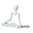 thumbnail image 3 of deevoka Thinker Statue Abstract Sculpture for Cabinet Dining Table Table Centerpiece White, 3 of 9