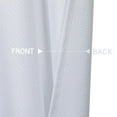 thumbnail image 5 of Lunsy Waffle Weave Waterproof Short Window Curtains Rod Pocket Valance,white,30"x30"x2, 5 of 6
