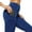 #2 Navy Blue, variant on QRIC Yoga Pants for Women - High Waisted Tummy Control Ruched Booty Leggings With Pockets