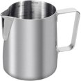 thumbnail image 1 of KAIYANG Jarra de leche 350 ml / 12 FL.OZ tanque de leche de acero inoxidable color plata (9 7,5 cm), 1 of 5