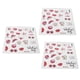 thumbnail image 3 of Etiqueta engomada del patrón del corazón del lápiz labial, 3 pegatinas autoadhesivas de la pared del día de San Valentín etiqueta de la decoración lograr más, 3 of 13