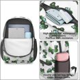 thumbnail image 4 of Tractor and Tractors White Pattern 17" School Backpacks for Teens,Waterproof Oxford Fabric,S-Shape Padded Straps for School,Travel,Hiking,Camping, 4 of 6
