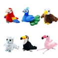 thumbnail image 5 of Peacock Owl Bird Finger Puppet Plush Doll Storytelling Parrot Finger Doll Kawaii Simulation Animal Hand Puppet Interactive Toy, 5 of 5