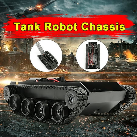J Car Chassis - 3V-7V DIY Light Shock Absorbed Smart Tank Robot Chassis Car Kit With 130 Motor For Arduino SCM