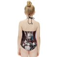 thumbnail image 4 of Harley Quinn Joker Children's One-piece Swimwear Halterneck Swimsuit Summer Beach Girl's Bathing Suits Breathable Beachwear, 4 of 7