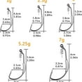 thumbnail image 5 of THKFISH Fishing Hooks Twist-Lock Hooks weedless Weighted Hooks Swimbait Hooks for Soft Plastics Weighted Hooks Saltwater Freshwater 19PCS 25PCS 30PCS 60PCS, 5 of 7
