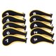 thumbnail image 4 of 10 fundas de neopreno para palos de golf, protectores adhesivos para cabezas de palos de golf. amarillo y negro, 4 of 9