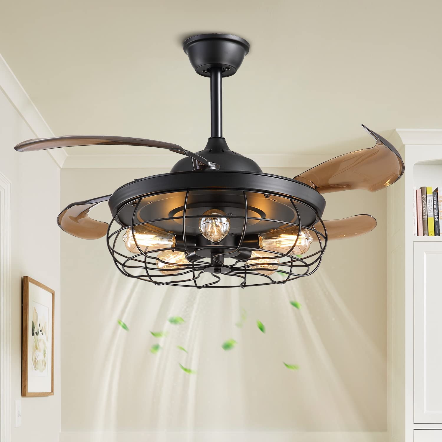 industrial retractable ceiling fan