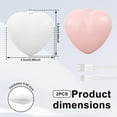 thumbnail image 6 of 2Pcs Purse Glow Heart Light, Valentines Day Gifts for Her, Mini Touch Activated Handbag Light Portable Night Light for Women Girls Purse Accessories, 6 of 18