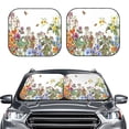 thumbnail image 2 of Yiaed Herbs and Wildflowers Print Car Front Windshield Sun Shade,Foldable Anti-UV Car Sunshade for Front Window for Most Vehicles-Small, 2 of 5