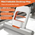 thumbnail image 2 of Mini Foldable Desktop Mop, mini mop - 2025 New Portable Mini Cleaning Sponge Mop, Wet and Dry Use Cleaning System, One-Hand Squeeze Handle, for Bathroom, Kitchen, Desktop, 2 of 6