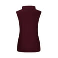 thumbnail image 5 of WonderWiz Women Sleeveless Thermal Tank Top Mock Turtleneck Winter Undershirt Casual Stretchy Fall Winter Basic Layer Tee Shirt Wine L, 5 of 5