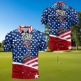 thumbnail image 4 of Aplkyhs Patriotic 250th Anniversary Matching Couple Sport Shirts Fit Plain Matching Golf Shirts for Couple Quarter Zip Mens Hawaiian Shirt for Casual Wear Breathable Fabric, 4 of 6