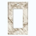 thumbnail image 5 of Metal Light Switch Plate Outlet Cover (Image of Marble White Gray MAR072), 5 of 13