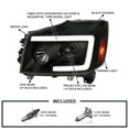 thumbnail image 3 of Spec-D Tuning Black Smoke Projector Headlights w/ Sequential LED Turn Signal Compatible with 2004-2015 Nissan Titan, 2004-2007 Nissan Armada, Left + Right Pair Headlamps Assembly, 3 of 5
